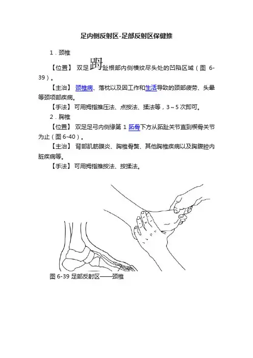 足内侧反射区-足部反射区保健推