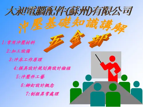 冲压基础知识完整版本ppt课件