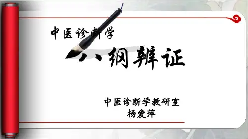 中医诊断-八纲辨证