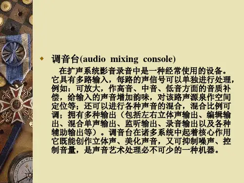 调音台培训