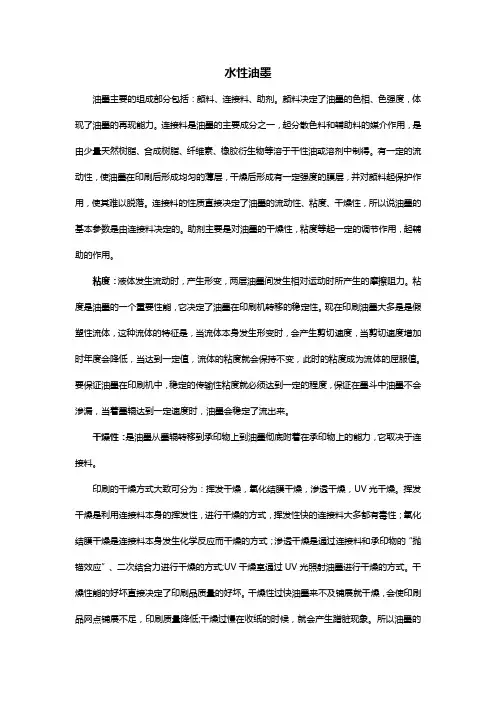 水性油墨