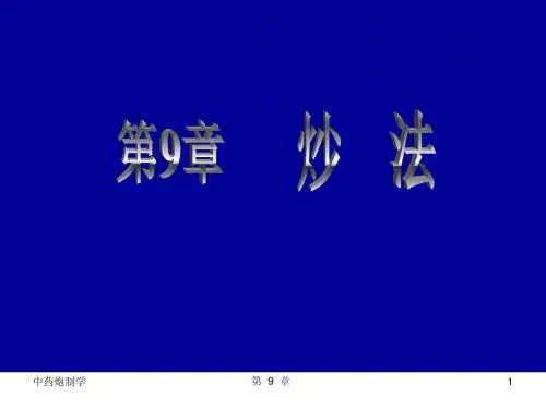炮制第9章