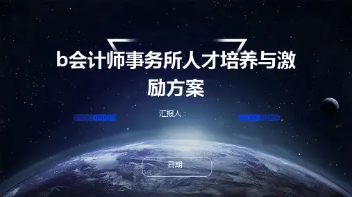 b会计师事务所人才培养与激励方案
