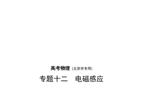 高考物理一轮复习专题十二电磁感应课件