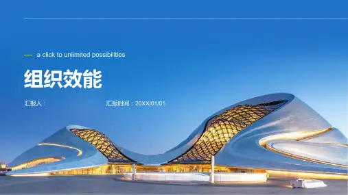 培训课件：组织效能