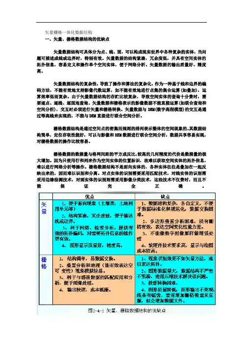 矢量栅格一体化数据结构