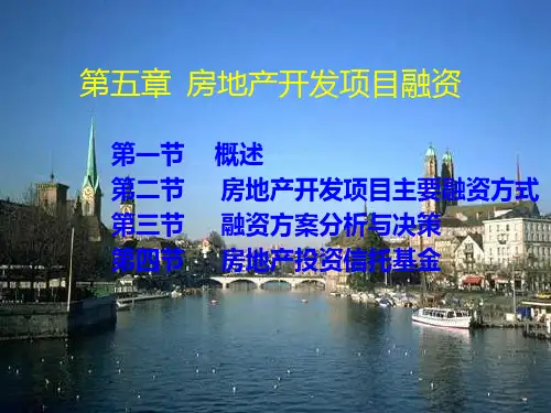 房地产开发项目融资PPT课件