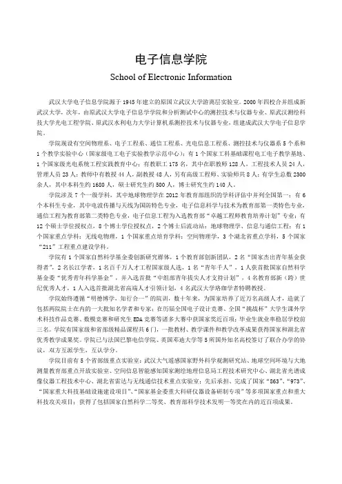 武汉大学电子信息学院2013级培养方案-定稿