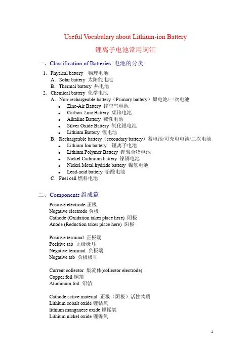 常用英语词汇表