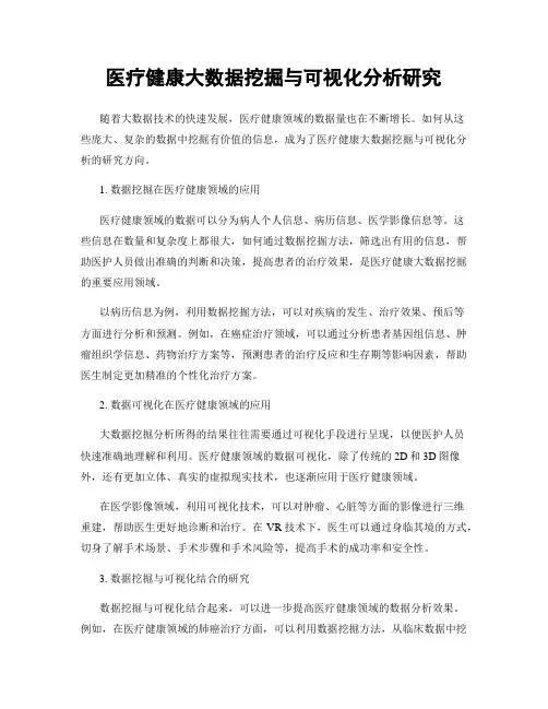 医疗健康大数据挖掘与可视化分析研究