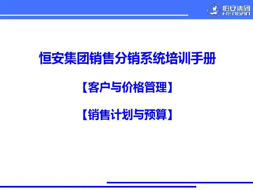 恒安集团销售分销系统培训手册(PPT42页).pptx