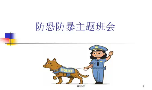 防恐防暴主题班会  ppt课件
