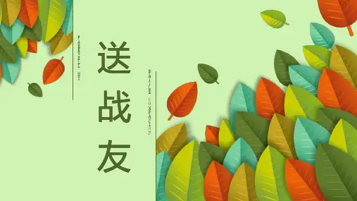 最新送战友纪念退伍老兵主题相册模版ppt通用模板