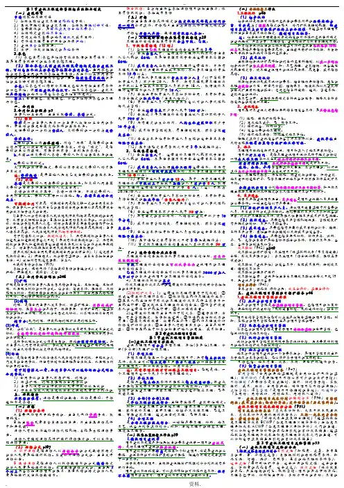建设工程造价管理基础知识重点汇总