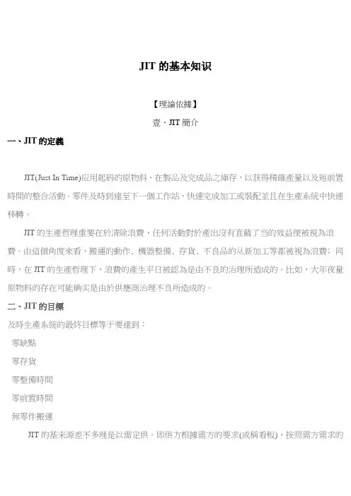 JIT的基本知识