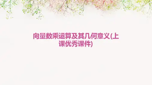 向量数乘运算及其几何意义(上课优秀课件)