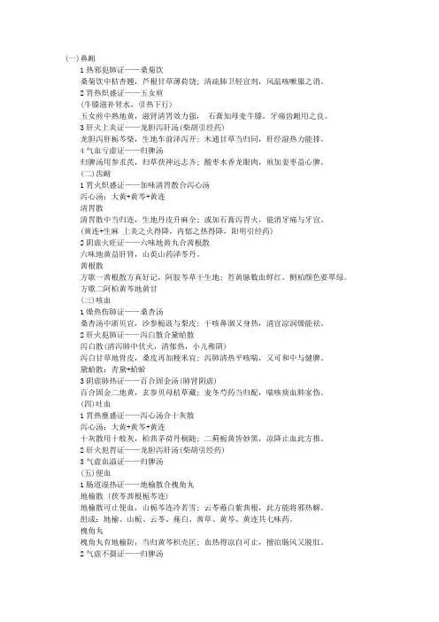 中医执业医师考试中医内科学复习整理：第四十一节血症