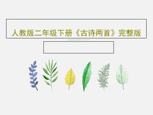 人教版二年级下册《古诗两首》完整版PPT31页