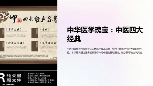 《中医四大经典》课件启蒙：黄帝内经、难经、扁鹊医书、神农本草经