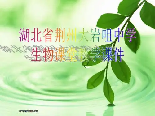 【初中生物】绿色植物的生活需要水