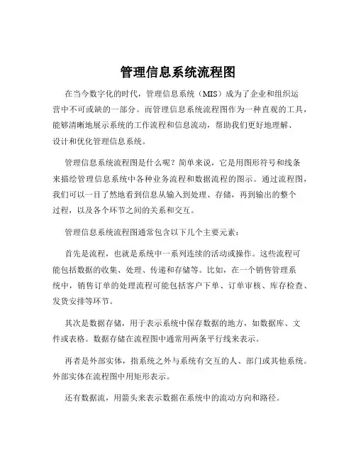 管理信息系统流程图