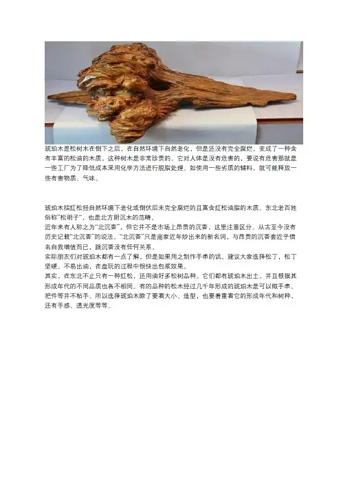 琥珀木对人的危害