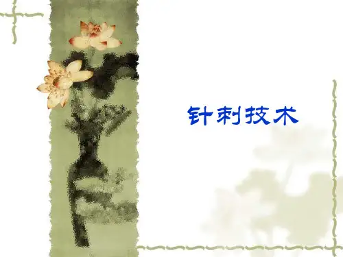 针刺疗法PPT课件