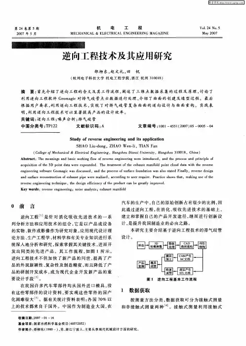 逆向工程技术及其应用研究