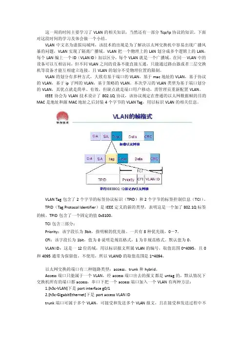 vlan学习总结