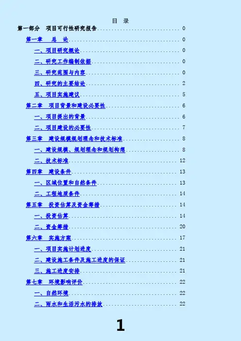 商业步行街可行性研究报告