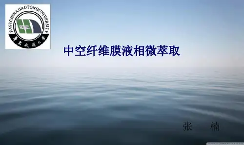 中空纤维膜液相微萃取论述