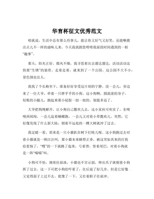 华育杯征文优秀范文
