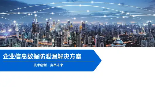 企业信息数据防泄漏解决方案