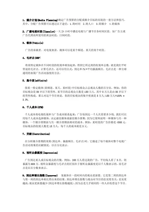 媒介术语