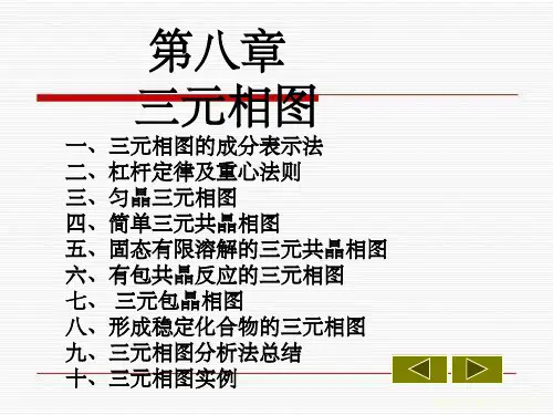 材料科学基础三元相图