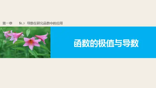 高中数学1.3.2函数的极值与导数优秀课件