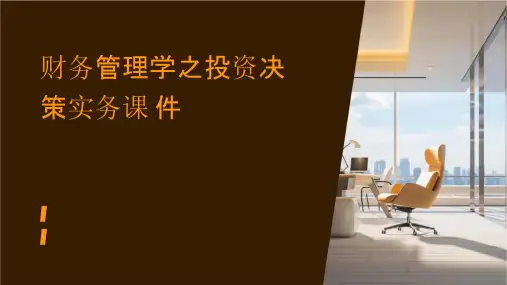 财务管理学之投资决策实务课件