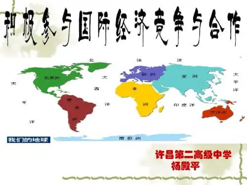政治：4.11.2《积极参与国际经济竞争与合作》课件(新人教版必修1)