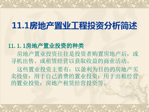 房地产置业投资项目案例分析