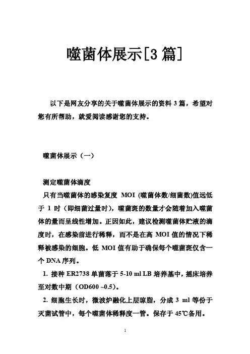 噬菌体展示[3篇]
