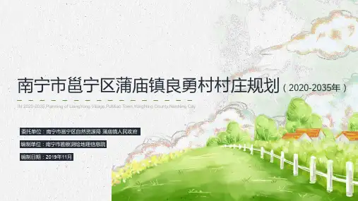 南宁市邕宁区蒲庙镇良勇村村庄规划(2020-2035)