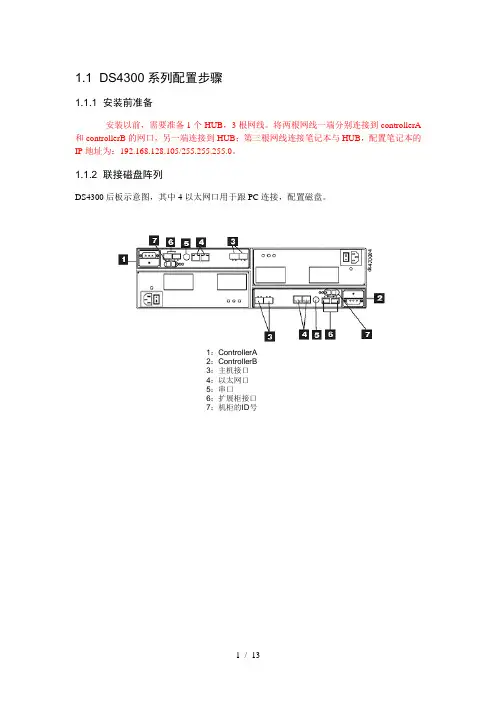 IBMDS系列存储调试指南