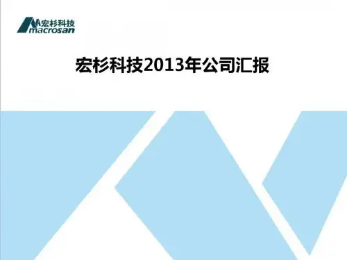 宏杉科技2013年公司年汇报(含成功案例)