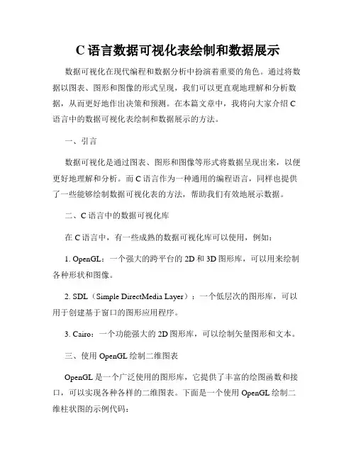 C语言数据可视化表绘制和数据展示