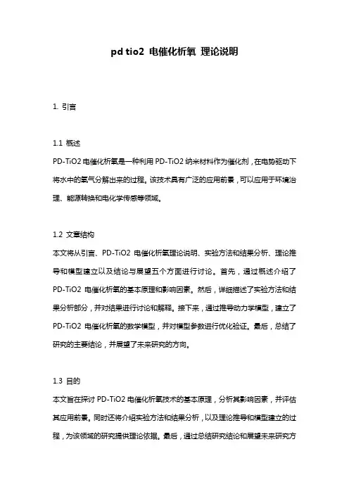 pd_tio2_电催化析氧_理论说明