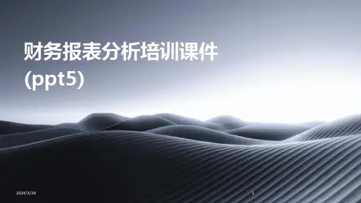 财务报表分析培训课件(ppt5)-2024鲜版