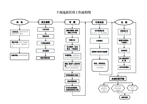 处级干部选拔任命流程图