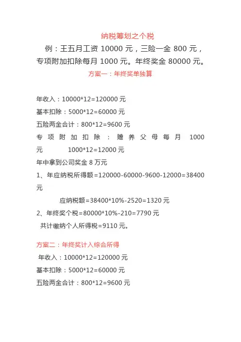 个人所得税税收筹划怎么做？