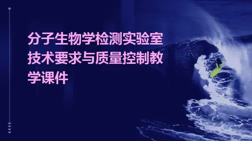 分子生物学检测实验室技术要求与质量控制教学课件