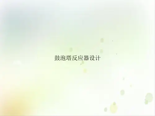 鼓泡塔反应器设计课件下载